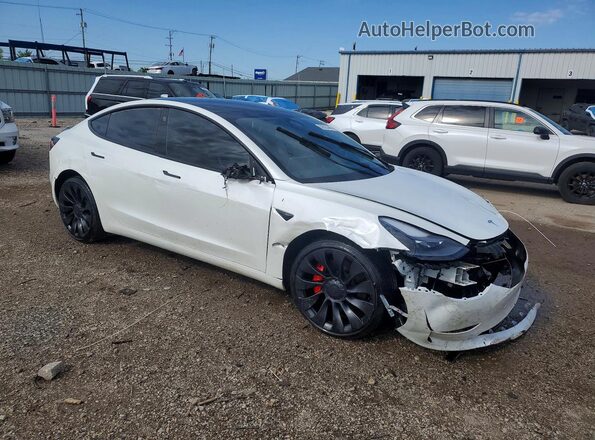 5YJ3E1ECXPF668889 2023 TESLA MODEL White Առջևի աջ