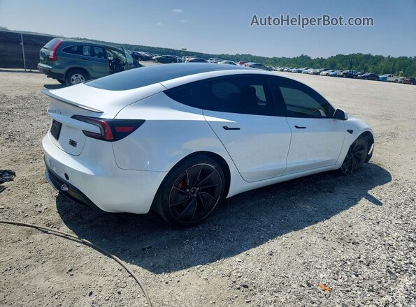 5YJ3E1ET7RF857258 2024 TESLA OTHER Белый Задняя правая четверть