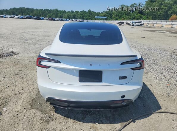 5YJ3E1ET7RF857258 2024 TESLA OTHER Белый Вид сзади