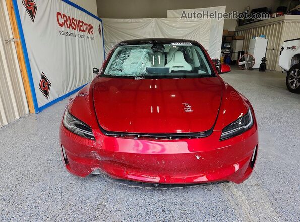 5YJ3E1ET9SF939868 2025 TESLA MODEL Red Vista frontal