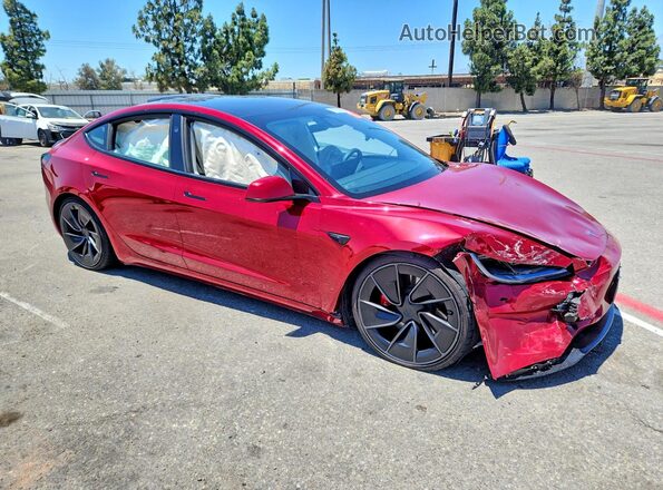 5YJ3E1ETXSF932699 2025 TESLA MODEL Red Передня права чверть
