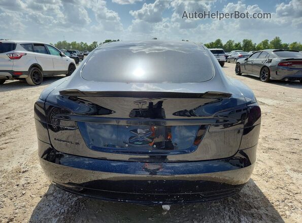 5YJSA1E10GF144320 2016 TESLA MODEL Black უკანა ხედი