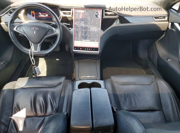 5YJSA1E12HF179698 2017 TESLA MODEL Белый Вид панели приборов