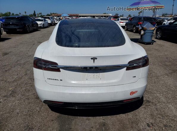 5YJSA1E12HF179698 2017 TESLA MODEL Белый Вид сзади