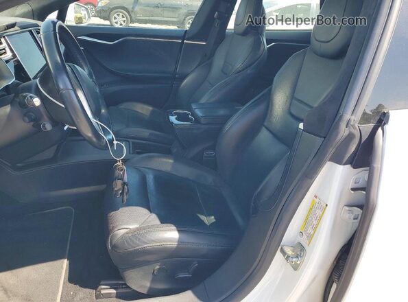 5YJSA1E12HF179698 2017 TESLA MODEL Белый Вид салона спереди