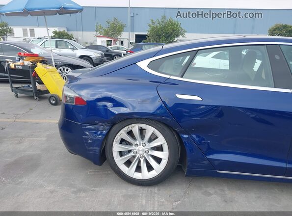 5YJSA1E14GF174338 2016 TESLA MODEL S Blue Вид спереду