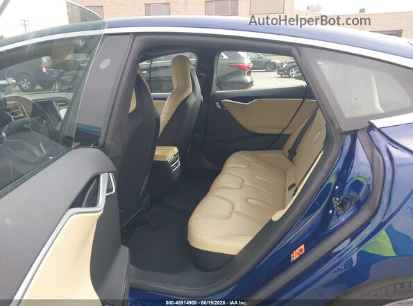 5YJSA1E14GF174338 2016 TESLA MODEL S Blue Вид наклейки з VIN-кодом