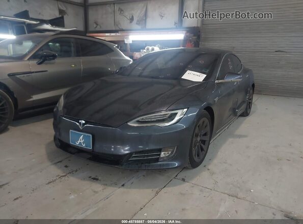 5YJSA1E20GF136808 2016 TESLA MODEL S Gray Vista tres cuartos delantera izquierda