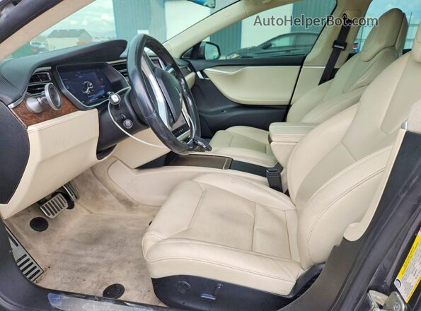 5YJSA1E20HF229216 2017 TESLA MODEL Угольный Вид салона спереди