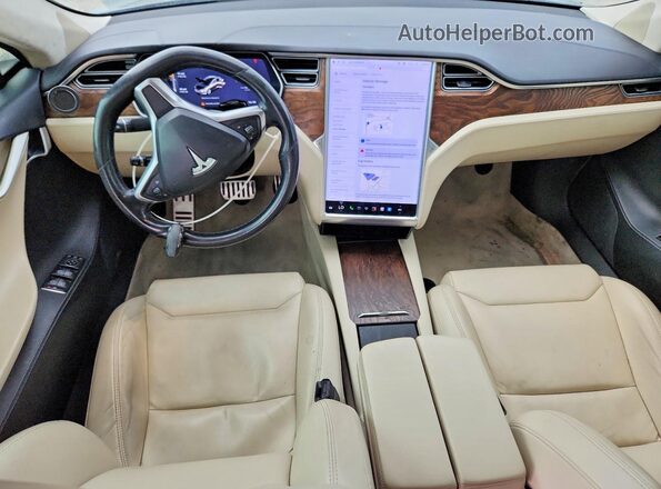5YJSA1E20HF229216 2017 TESLA MODEL Угольный Вид панели приборов