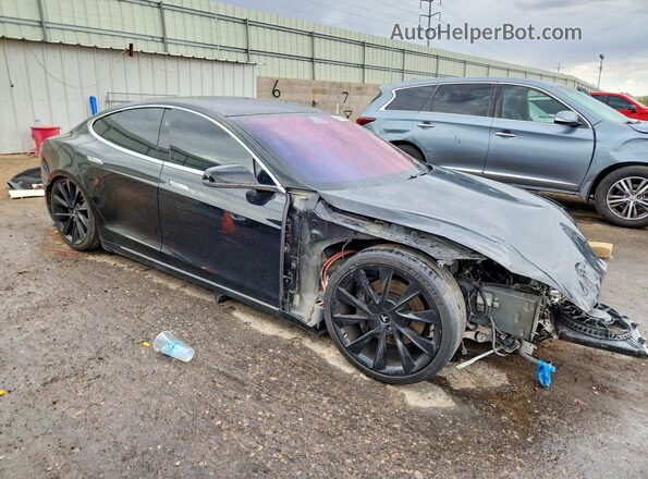5YJSA1E20JF298719 2018 TESLA MODEL S Black Widok z przodu