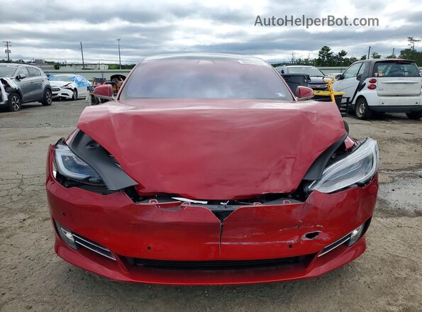 5YJSA1E21JF286627 2018 TESLA MODEL Red Vista frontal