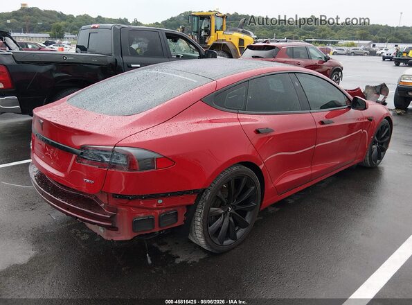 5YJSA1E22HF199457 2017 TESLA MODEL S Красный Задняя левая четверть