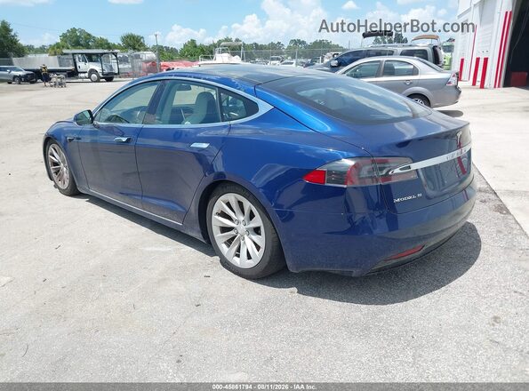 5YJSA1E22JF245245 2018 TESLA MODEL S Синий Задняя левая четверть