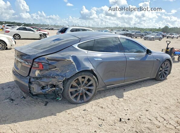 5YJSA1E22MF426978 2021 TESLA MODEL Gray Trasero derecho