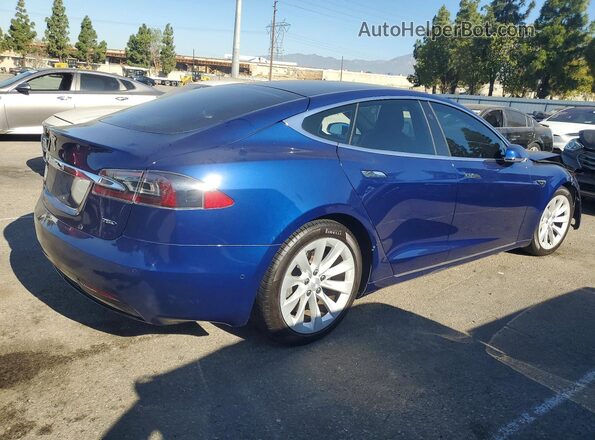 5YJSA1E23HF219425 2017 TESLA MODEL Blue Trasero derecho