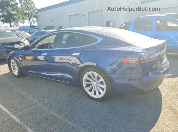 5YJSA1E23HF219425 2017 TESLA MODEL Blue Trasero izquierdo