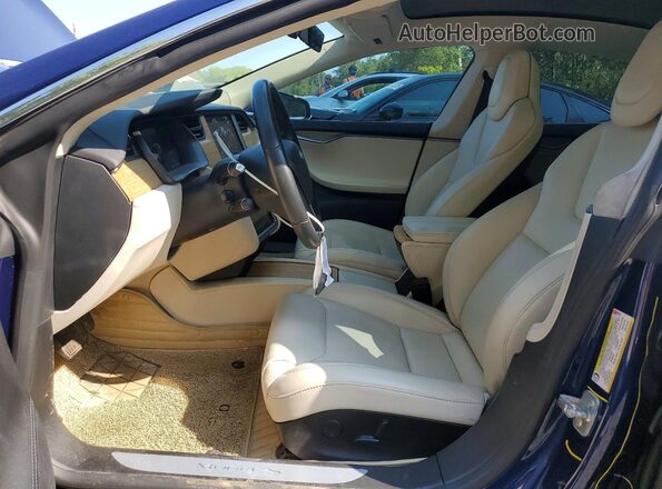 5YJSA1E23JF290694 2018 TESLA MODEL Blue წინა სალონის ხედი
