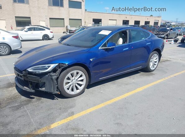5YJSA1E23LF359208 2020 TESLA MODEL S Blue Vista tres cuartos delantera izquierda