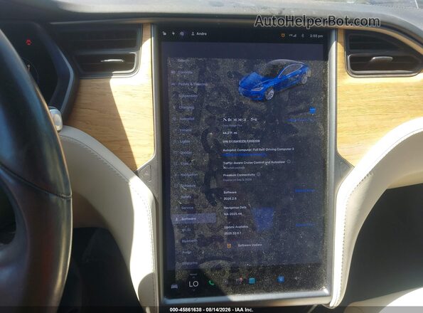 5YJSA1E23LF359208 2020 TESLA MODEL S Blue Vista de los asientos traseros