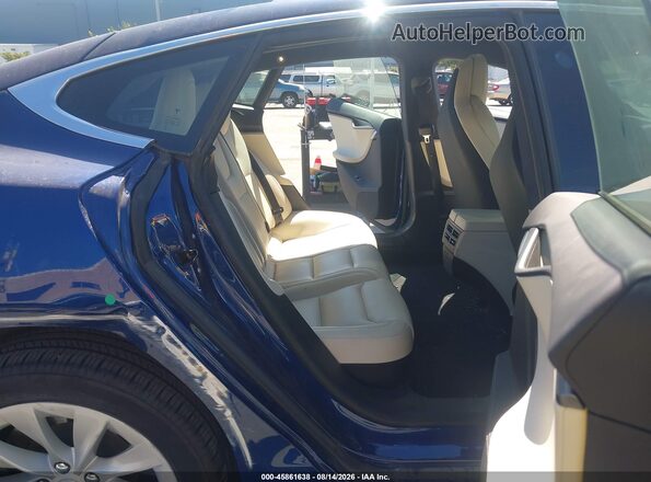 5YJSA1E23LF359208 2020 TESLA MODEL S Blue Vista de la etiqueta del VIN