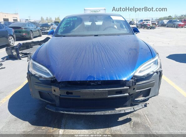 5YJSA1E23LF359208 2020 TESLA MODEL S Blue Vista del cuadro de instrumentos