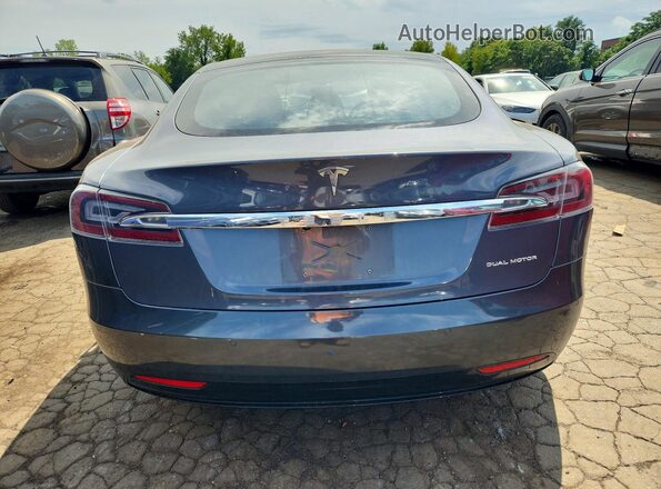 5YJSA1E24MF426738 2021 TESLA MODEL Charcoal Rear view