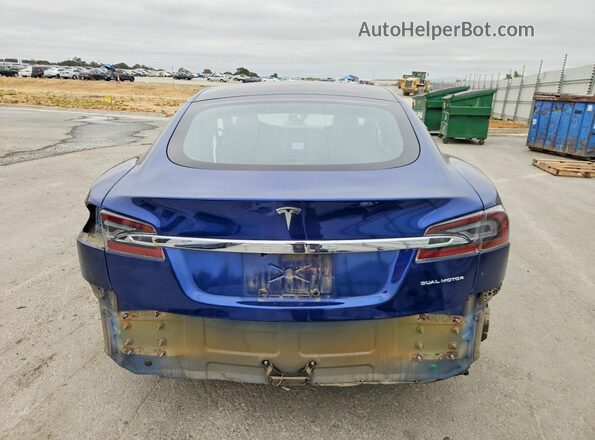 5YJSA1E24MF427288 2021 TESLA MODEL Blue Vista trasera