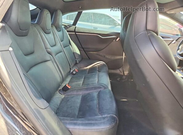 5YJSA1E27HF230301 2017 TESLA MODEL Black Հետևի նստատեղերի տեսք