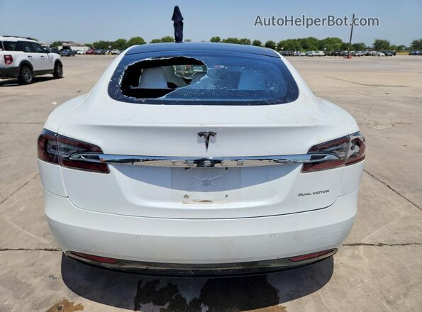 5YJSA1E27LF411326 2020 TESLA MODEL White Вид ззаду
