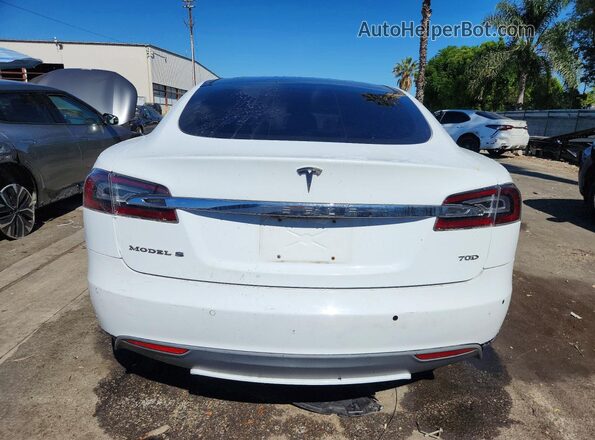5YJSA1E28GF134885 2016 TESLA MODEL White Հետևի տեսք