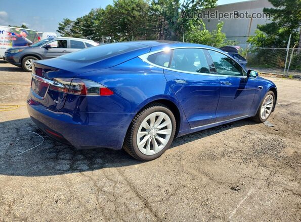 5YJSA1E28HF216875 2017 TESLA MODEL Синий Задняя правая четверть