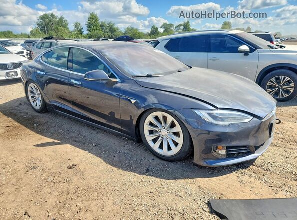 5YJSA1E28HF222255 2017 TESLA MODEL Gray Առջևի աջ