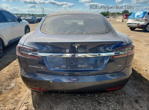 5YJSA1E28HF222255 2017 TESLA MODEL Gray Հետևի տեսք