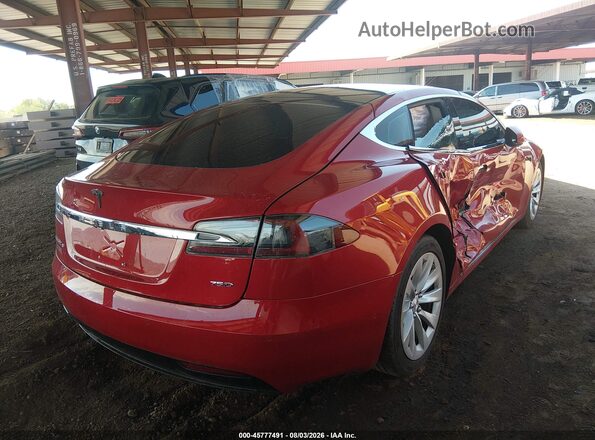 5YJSA1E28JF245430 2018 TESLA MODEL S Red უკანა მარჯვენა