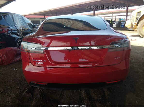 5YJSA1E28JF245430 2018 TESLA MODEL S Red სალონის 360-გრადუსიანი ხედი