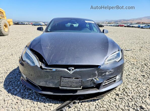 5YJSA1E28KF305580 2019 TESLA MODEL Gray Vista frontal