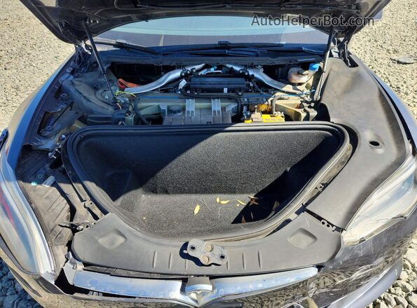 5YJSA1E28KF305580 2019 TESLA MODEL Gray Vista interior trasera