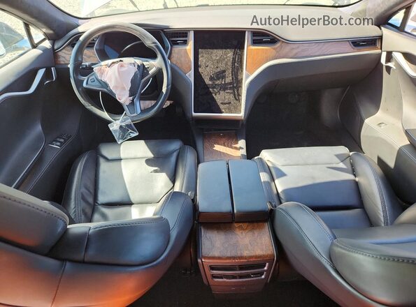 5YJSA1E28KF305580 2019 TESLA MODEL Gray Vista del salpicadero