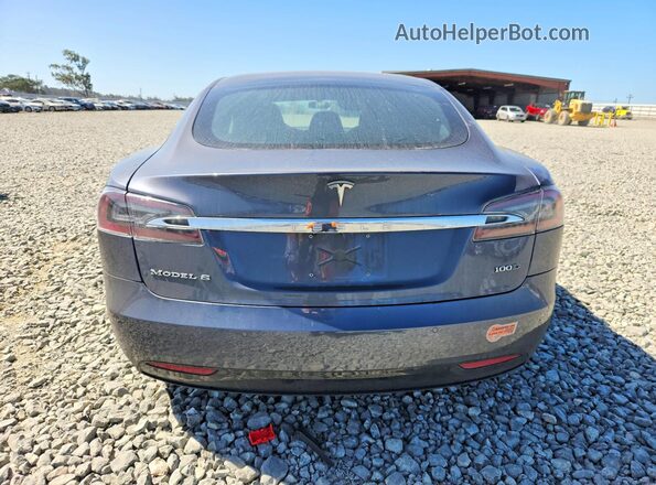 5YJSA1E28KF305580 2019 TESLA MODEL Gray Vista trasera