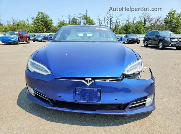 5YJSA1E28LF369863 2020 TESLA MODEL Blue Widok z przodu