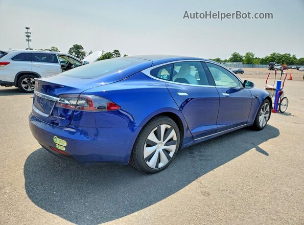 5YJSA1E28LF369863 2020 TESLA MODEL Blue Tył prawy