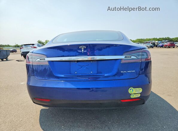 5YJSA1E28LF369863 2020 TESLA MODEL Blue Widok z tyłu