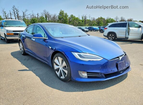 5YJSA1E28LF369863 2020 TESLA MODEL Blue Przód prawy