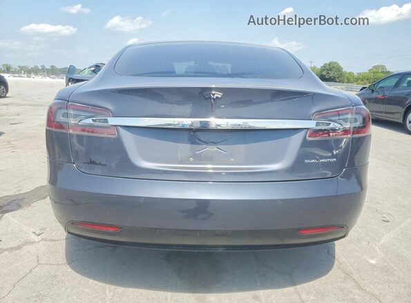 5YJSA1E28MF426919 2021 TESLA MODEL Gray უკანა ხედი