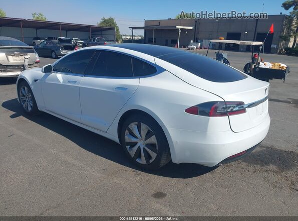 5YJSA1E29MF424662 2021 TESLA MODEL S White Задня ліва чверть