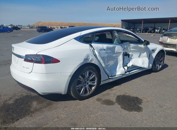 5YJSA1E29MF424662 2021 TESLA MODEL S White Задня права чверть
