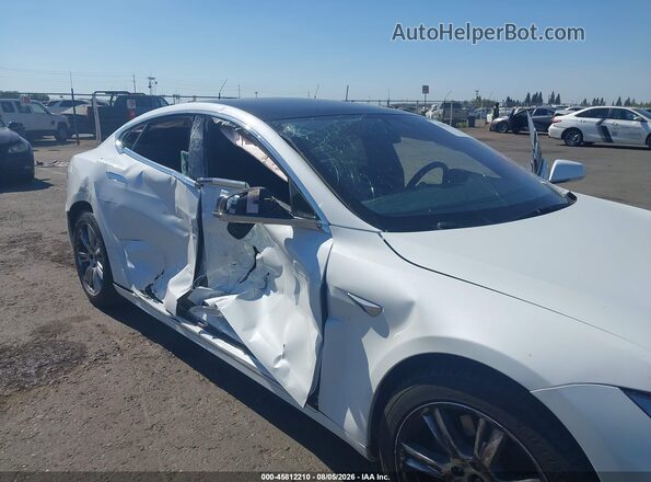5YJSA1E29MF424662 2021 TESLA MODEL S White Вид спереду