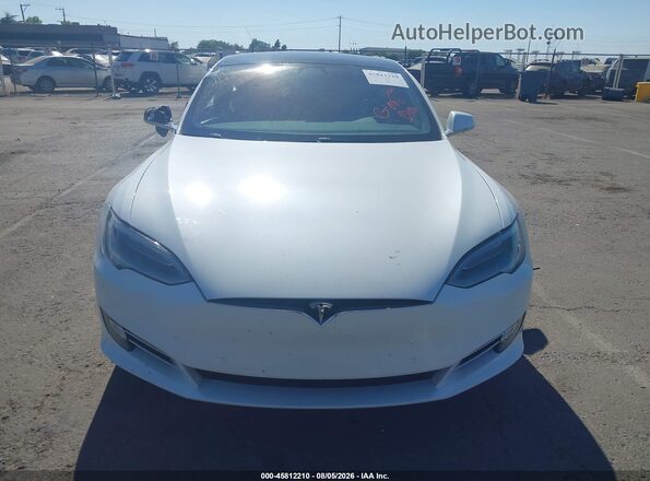 5YJSA1E29MF424662 2021 TESLA MODEL S White Вид задньої частини салону