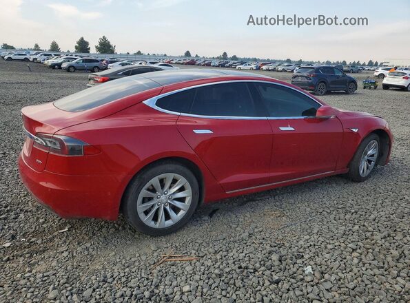 5YJSA1E2XGF154975 2016 TESLA MODEL Red Հետևի տեսք